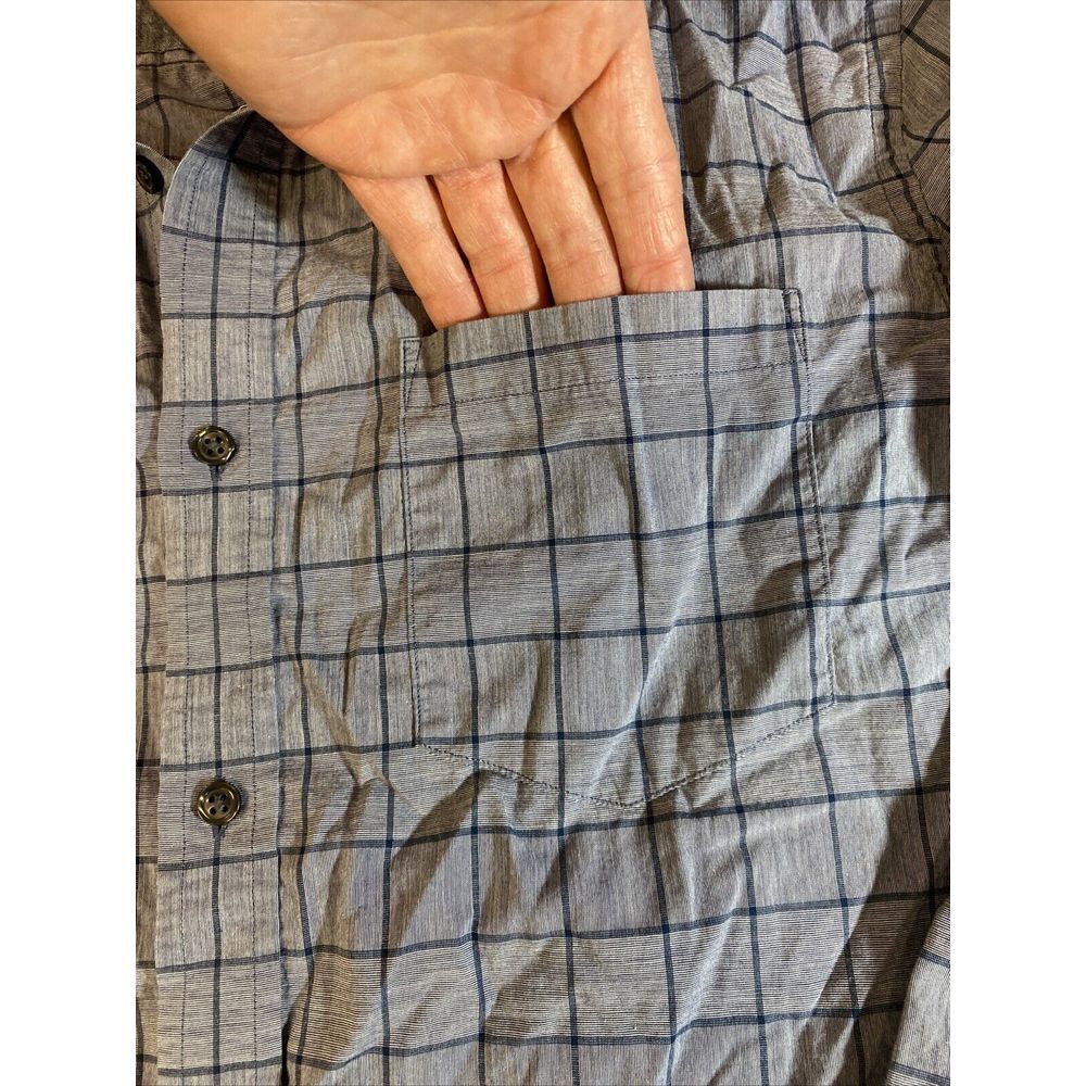 (2) Banana Republic Men's L Large Long Sleeve Plaid Shirts Standard Fit - Picture 7 of 16